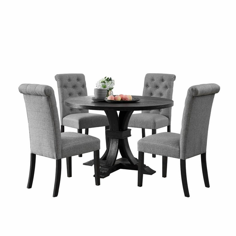 Black distressed kitchen table outlet