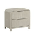 thumbnail image 1 of Roundhill Furniture Tavari Contemporary 2-Drawer Wood Nightstand, Light Gray, 1 of 11