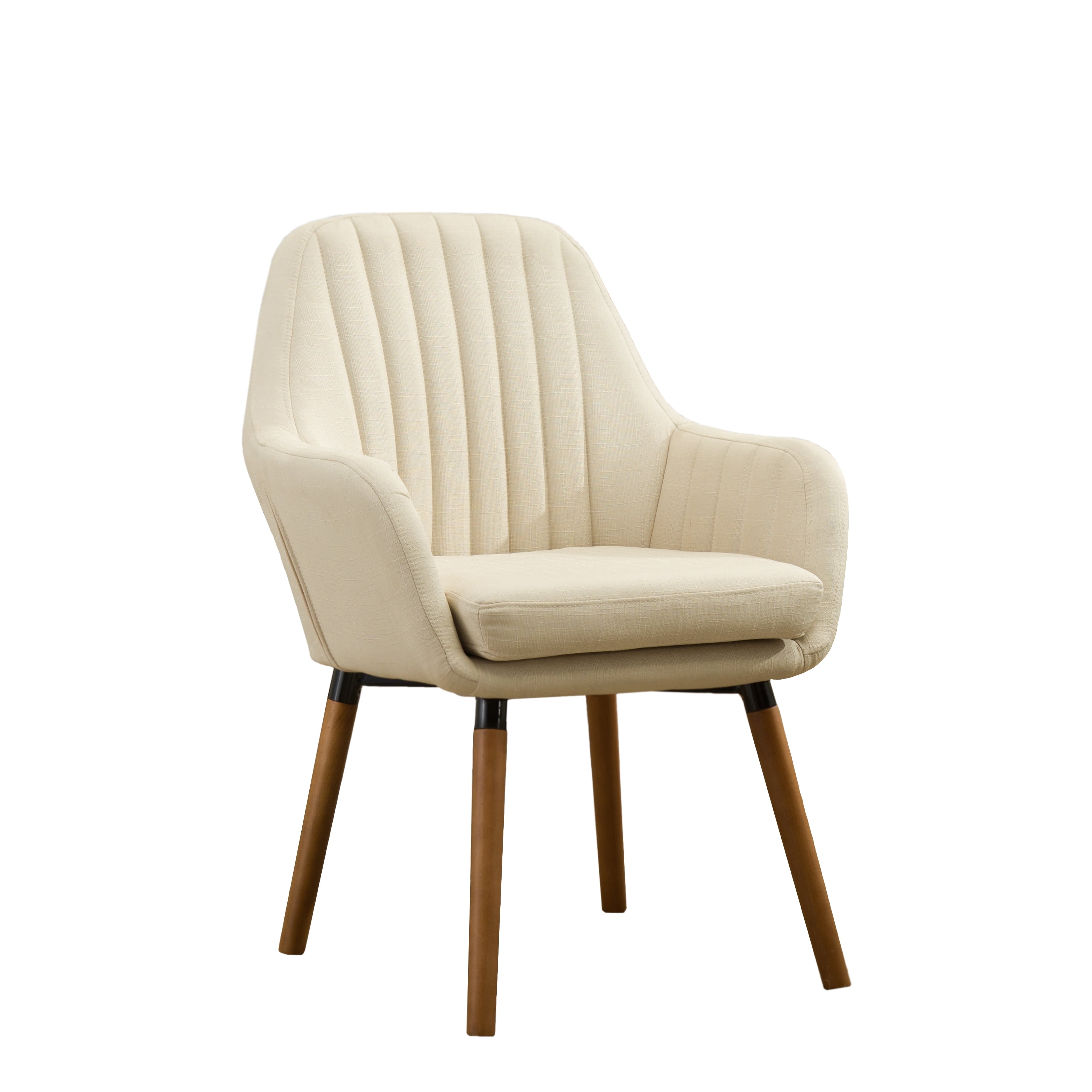 Roundhill Furniture Tuchico 22.5-in W Modern Tan Woven Accent Armchair