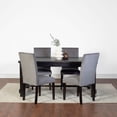 thumbnail image 1 of Roundhill Furniture Vanzo Contemporary 5-Piece Dining Set, Dining Table with 4 Stylish Chairs, Gray, 1 of 12