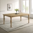 thumbnail image 1 of Roundhill Furniture Verta Solid Wood Leg Dining Table with Oak Veneer Top and Turned Legs, 1 of 8