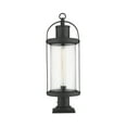 thumbnail image 1 of Roundhouse 1 Light Outdoor Pier Mounted Fixture Clear Seedy, 1 of 6