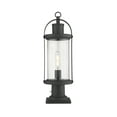 thumbnail image 1 of Roundhouse 1 Light Outdoor Pier Mounted Fixture Clear Seedy, 1 of 3
