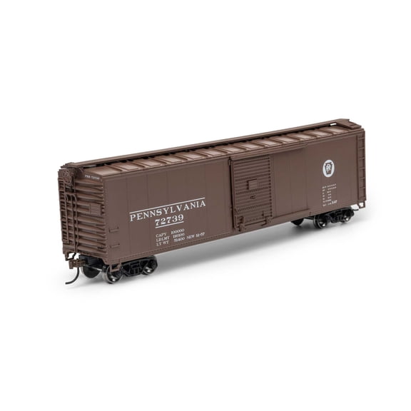 Roundhouse HO 50' PS-1 Single Sliding Door Box PRR #72739 RND15098 HO Rolling Stock