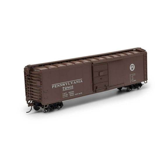 Roundhouse HO 50' PS-1 Single Sliding Door Box PRR #72801 RND15099 HO Rolling Stock