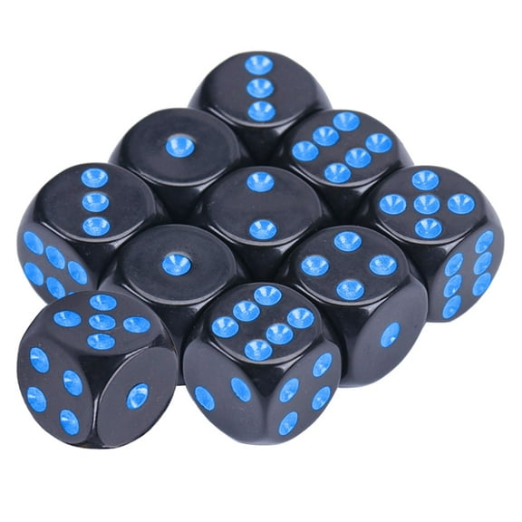 Rounds Corner 16mm Dices Cubes Number Dots Acrylic 6 Sided Educational Dices
