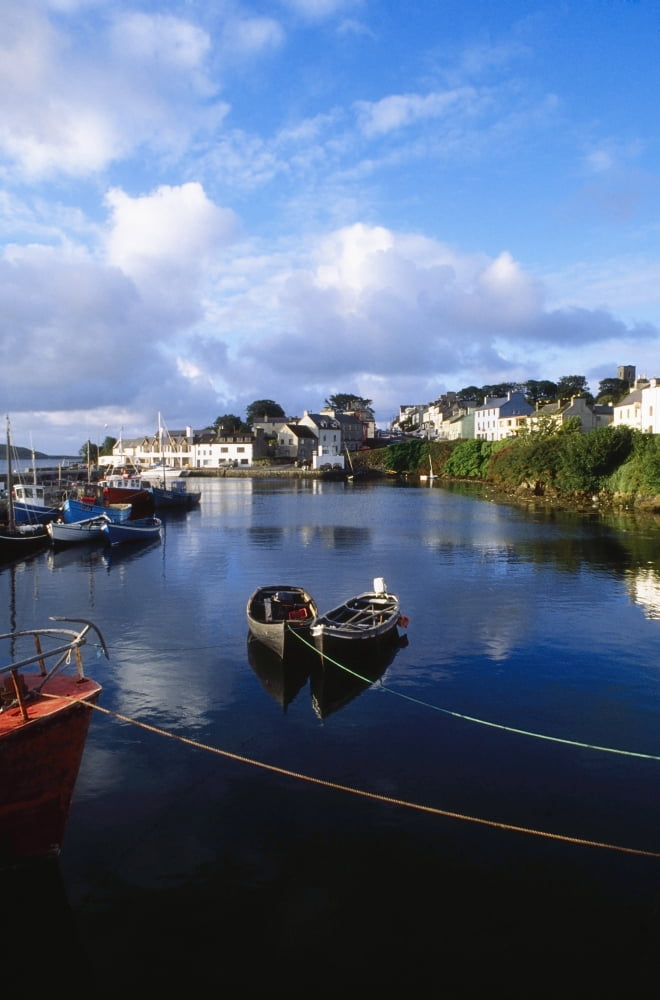Roundstone Connemara Co Galway Ireland Town On The Coast Canvas Art - The Irish Image Collection Design Pics (12 x 19)