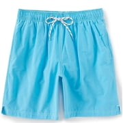 Roundtree & Yorke Mens Big & Tall Quick Dry Swim Trunks with Mesh Lining Bright Aqua, 4X-Large Big, 4XB