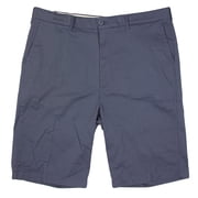 Roundtree & Yorke Mens Stretch Waistband Comfort Core Washed Chino Shorts, 9 or 13 Inseam Vintage Indigo 230, 50W x 9L
