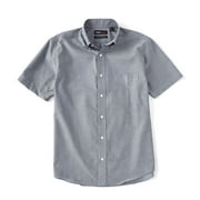Roundtree & Yorke TravelSMART Mens Short Sleeve Button-Down Shirt Non-Iron Regular Sizes Small, Blue 550