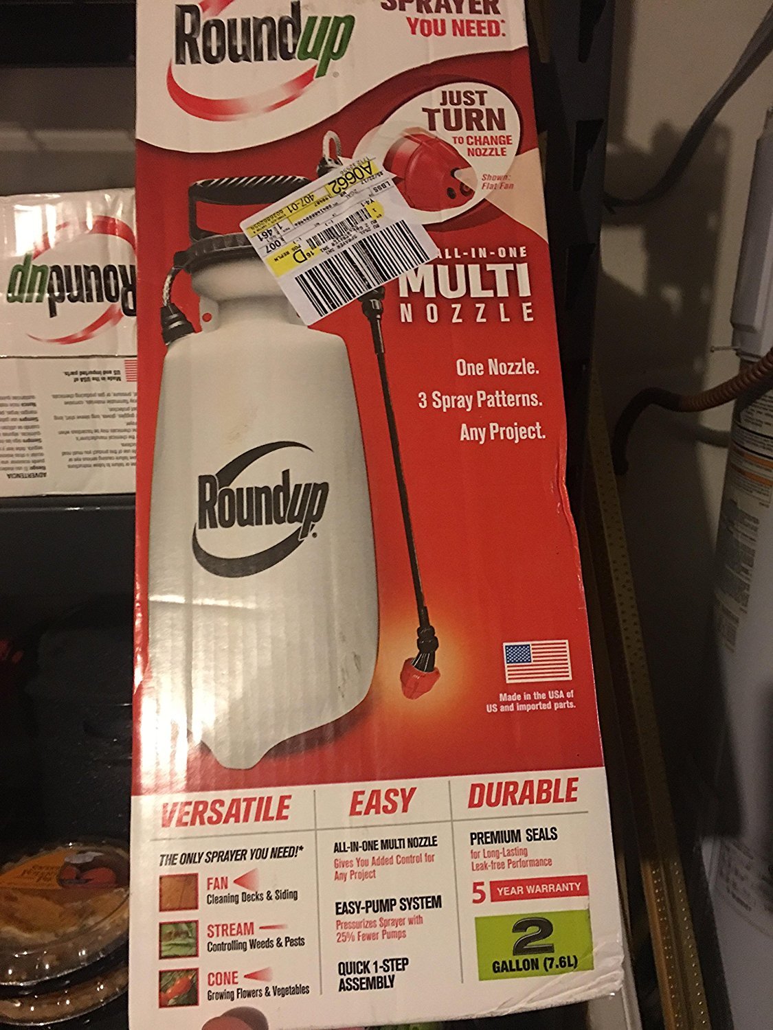 Roundup 2Gallon Home and Garden Sprayer with AllinOne Nozzle