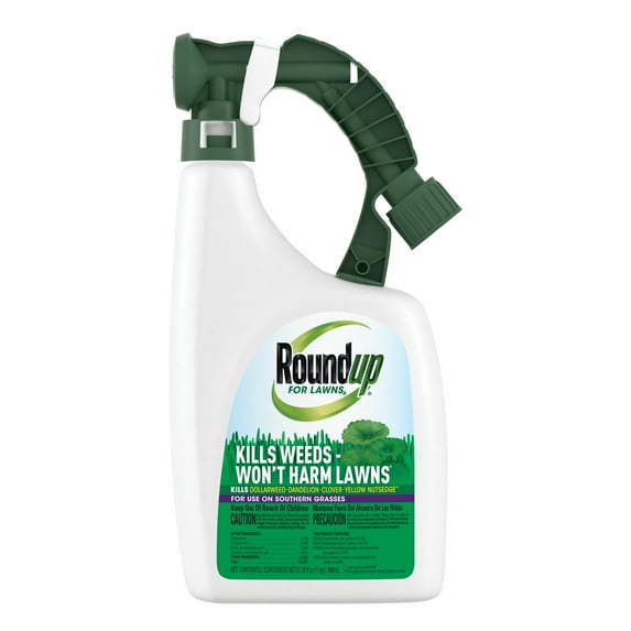 Roundup For Lawns 6 Hose End Ready-to-Spray (Southern) Weed Killer, 32 fl oz, Kills Lawn Weeds