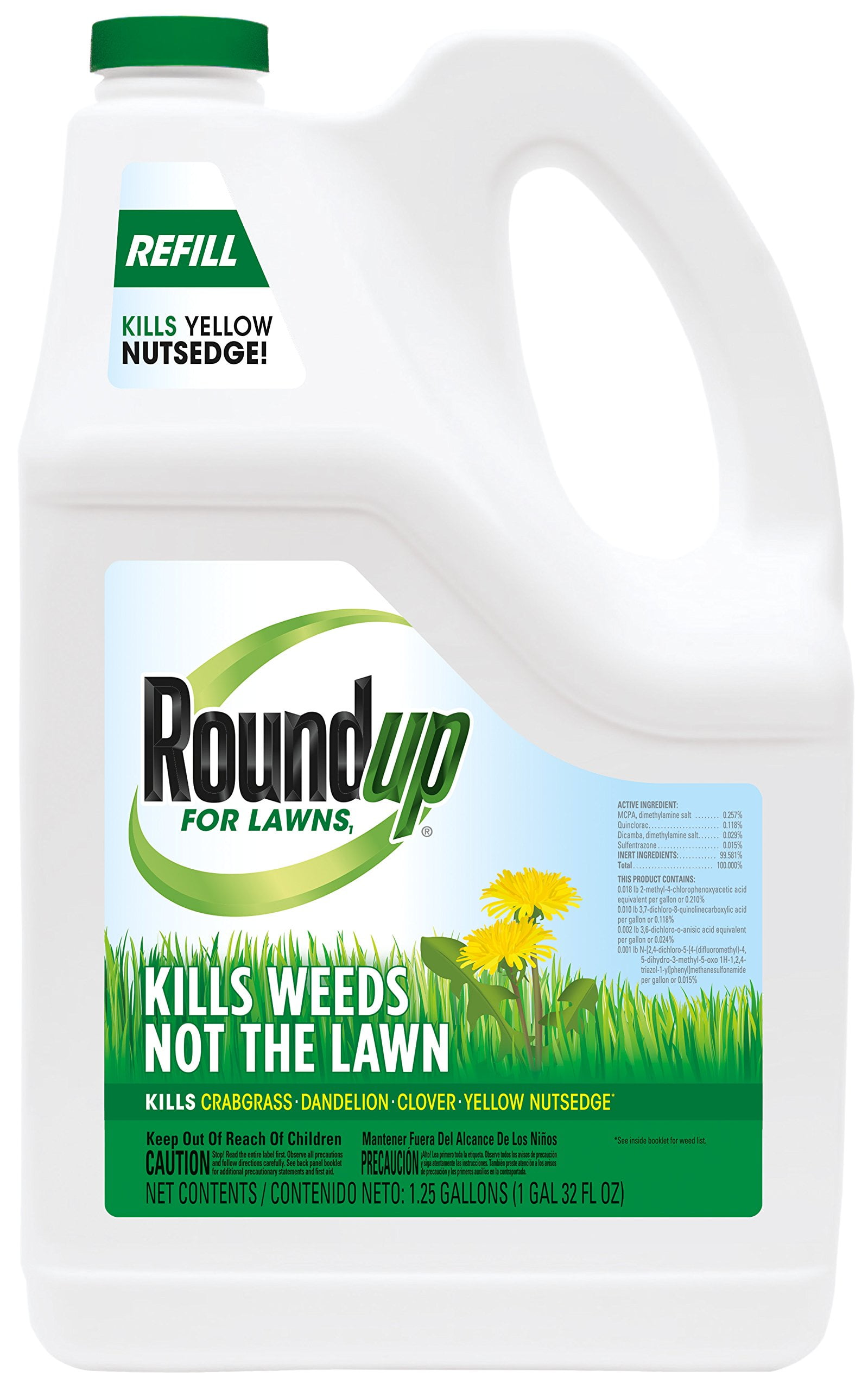 Roundup For Lawns1 Refill AIF4 (Northern), 1.25 gal. Lawn Safe Weed