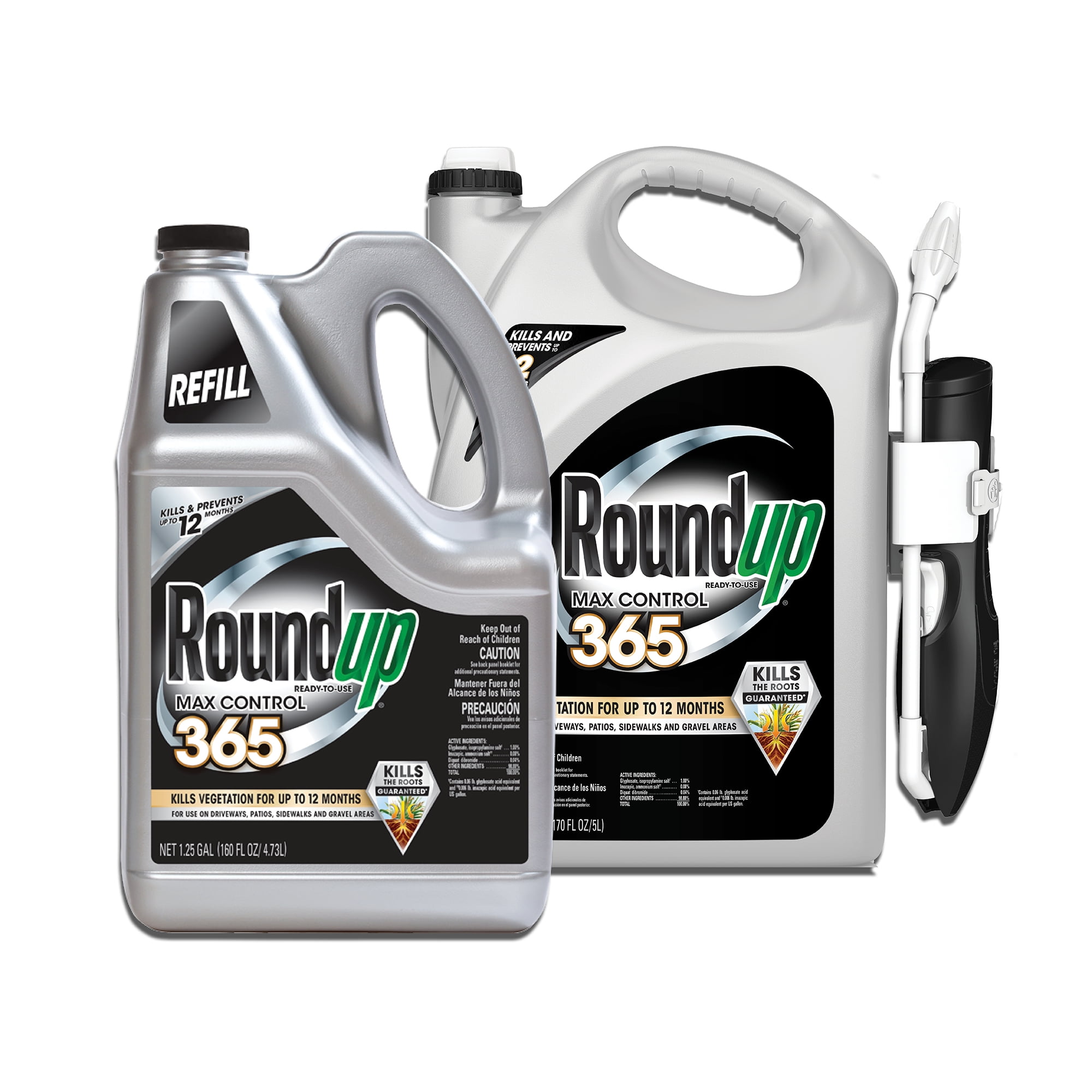 Roundup Ready-To-Use Max Control 365 with Comfort Wand and Refill Bundle