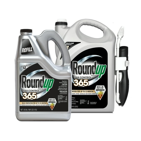 Roundup Ready-To-Use Max Control 365 with Comfort Wand and Refill Bundle