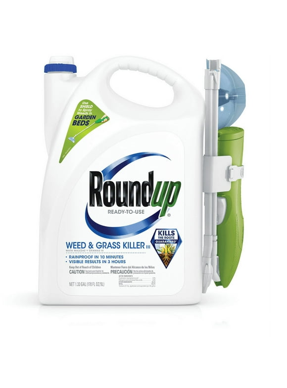 Roundup Ready-to-Use Weed and Grass Killer III with Sure Shot Wand, 1.33 gal