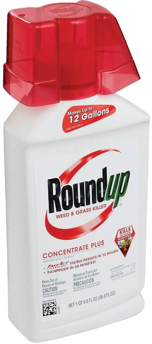 Roundup Weed & Grass Killer Concentrate 36.8 Oz - Walmart.com