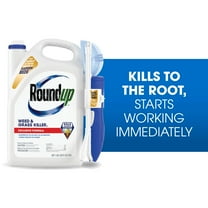 Roundup Weed & Grass Killer₄ with Sure Shot Wand, Use In Flower Beds and More, 1 gal.