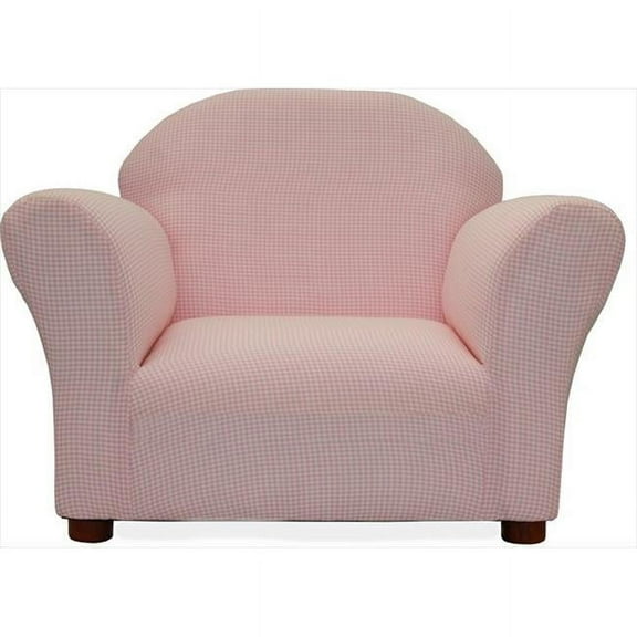 Roundy Chair Pink Ghingham