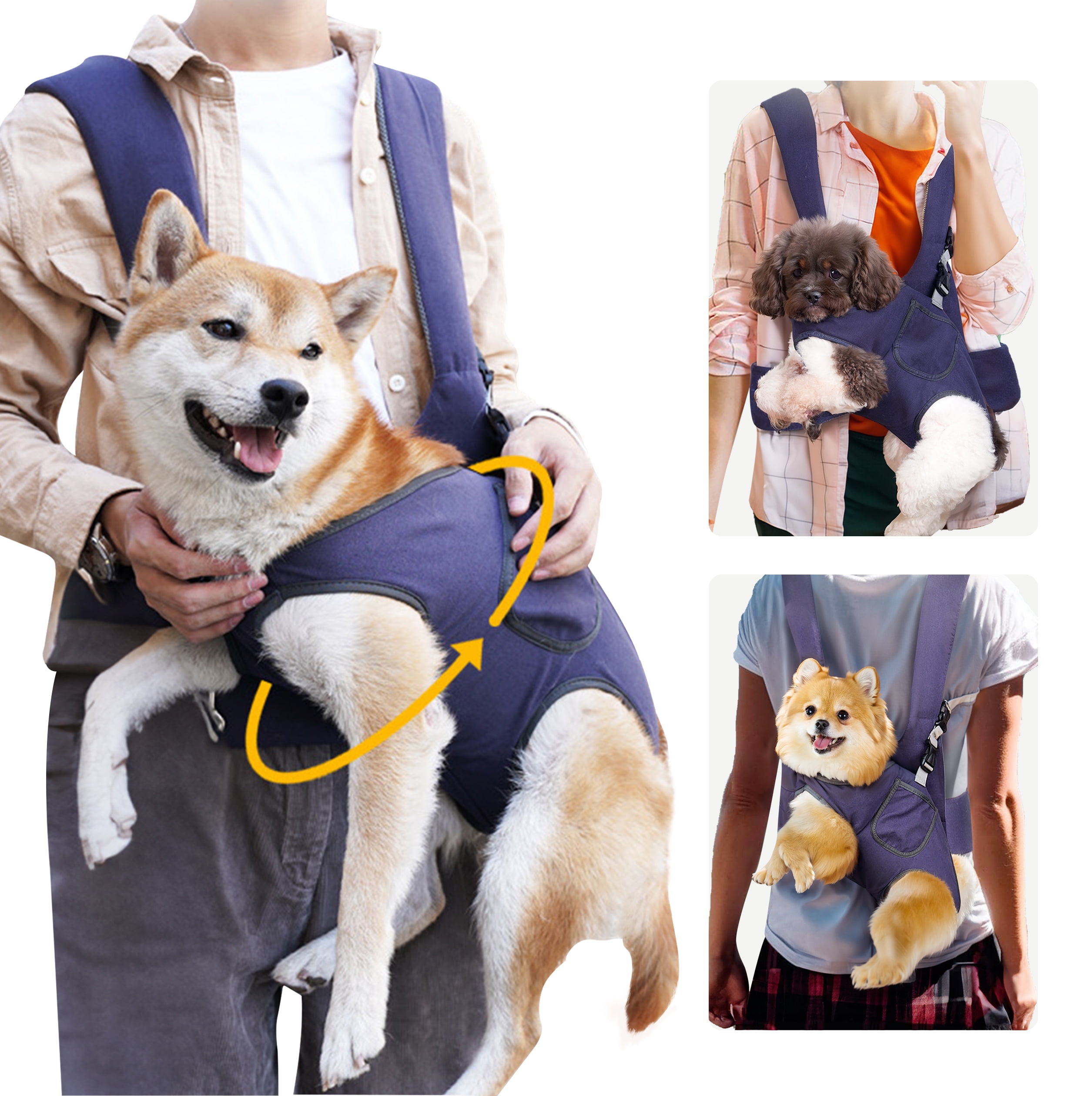 Rounuo Dog Sling Carrier dog front carrier puppy sling carrier for