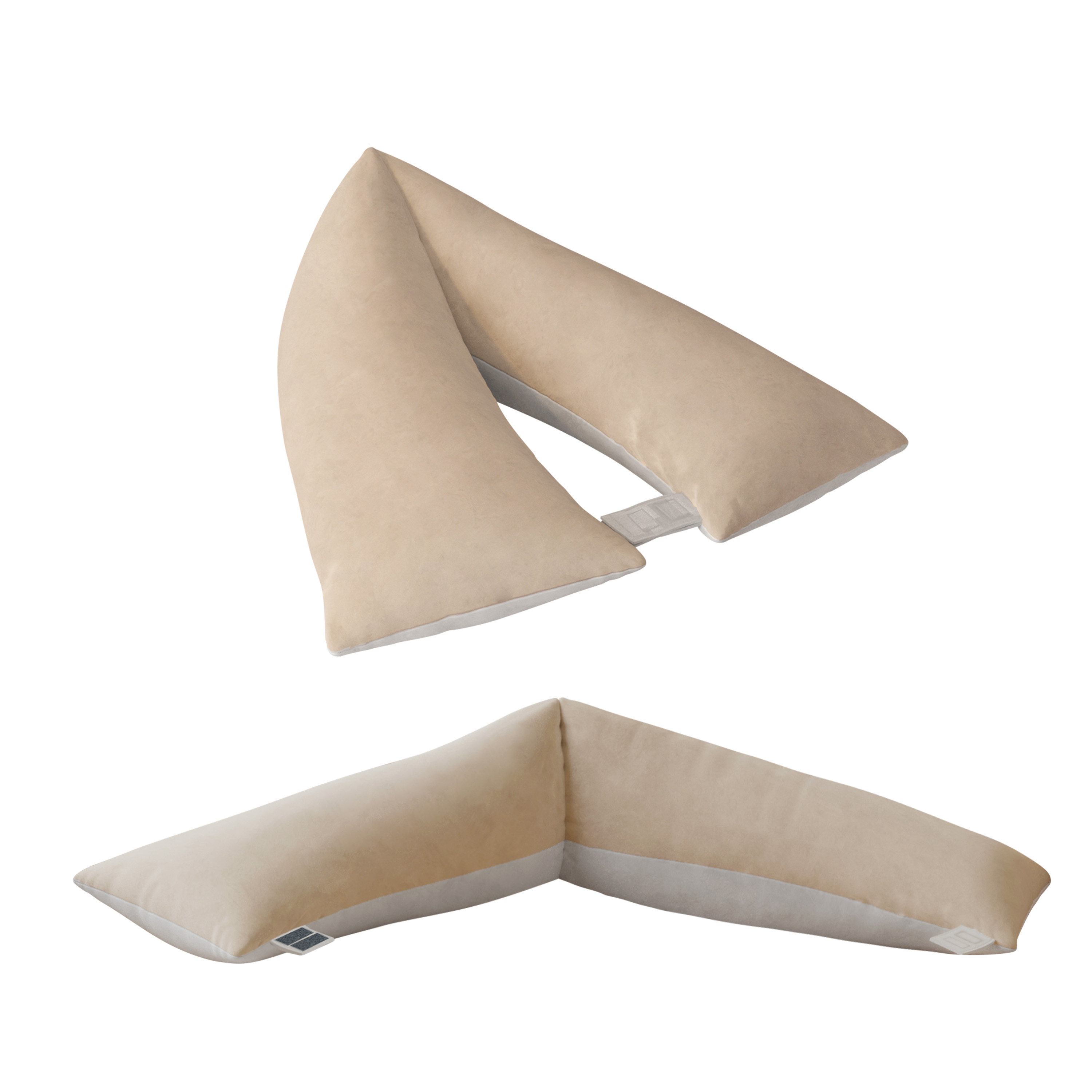 Rounuo Side Sleeper Pillow V Shaped for Shoulder and Leg Relief Bed
