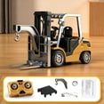 thumbnail image 1 of Rourlinge 1:64 Alloy Forklift Toy with Bluetooth Remote Control 2.4G Wireless 3 Speed Construction Vehicle Model for Adults Collectors Gift, 1 of 7