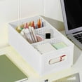 thumbnail image 1 of Rourlinge 1 Pack Storage Baskets Bins, Plastic Organizer Basket, Shelf and Desk Make-up Storage Crate Organizing Containers, Ideal for Home Classroom Office Organization, 1 of 6