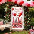 thumbnail image 1 of Rourlinge 35 X 72 In Happy Valentine's Day Door Cover Valentines Day Door Decorations Conversation Heart Valentines Banner Valentine's Day Party Supplies, 1 of 6