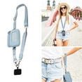 thumbnail image 1 of Rourlinge Adjustable Crossbody Phone Lanyard Strap with Detachable RFID Wristlet Wallet, Hands-Free Cell Phone Holder, Multi-Functional Phone Accessory for Travel, Shopping, Concerts & Daily Use, 1 of 5