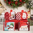 thumbnail image 1 of Rourlinge Christmas Metal Mailbox Tin Box Festive Holiday Decor Storage 5.31x4.92x3.14 Inch Small Gift Card Holder Tabletop Display for Gifts Treats Organizer, 1 of 6