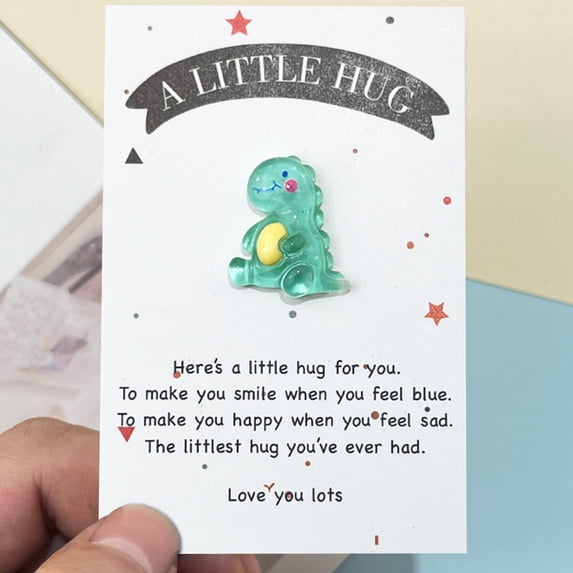 Rourlinge Cute Shape Gift Card with Crystal Jewelry Card Greeting Card for Birthday Holiday Thank You Appreciation Message Friends Family