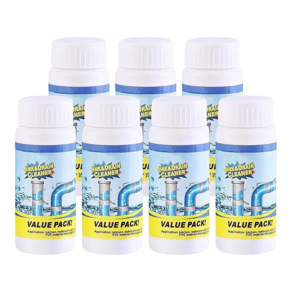 Rourlinge Fast Acting Enzyme Drain Cleaner Powder for Toilet Sink Shower Bathtub Pipe Clog Remover with Foam Unclog Drain Opener for Kitchen Bathroom Sewer Septic Tank Maintenance