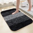 thumbnail image 1 of Rourlinge Flocking Carpet Plush Bath Rug Super Absorbent Non Slip Quick Dry Microfiber Floor Mat for Living Room Bedroom Kitchen Bathroom Tub Shower Washable Soft, 1 of 7