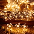thumbnail image 1 of Rourlinge Flower String Lights Battery Operated, Flashing Fairy Lights for Indoor Outdoor Decor, Christmas Thanksgiving Party Camping Atmosphere Decoration, 1 of 6