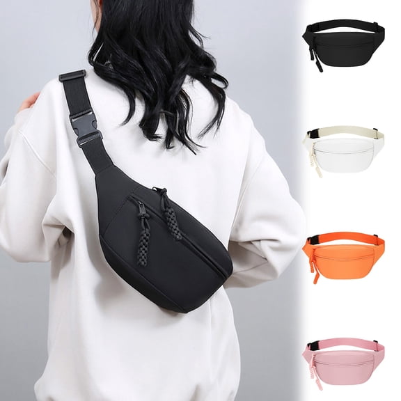 Rourlinge Multipurpose Sling Backpack Lightweight Oxford Crossbody Chest Bag with Adjustable Strap for Hiking Outdoor Travel Jogging Shopping Daily Carry Keep Essentials Organized Secure