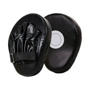 Rourlinge Professional Boxing Pads Leather Punching Mitts for Training Muay Thai Karate Taekwondo Kickboxing with Thickened Foam & Adjustable Strap