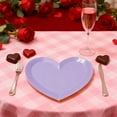 thumbnail image 1 of Rourlinge Valentine's Day Paper Placemats Conversation Heart Disposable Table Mat Colorful Heart Shape Decorative Paper Mats for Tableware Decor, 1 of 6