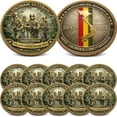 thumbnail image 1 of Rourlinge Vietnam 1955–1975 Veteran Commemorative Coin, Honoring 58479 Tribute Challenge Coin, Double-Sided Military Memorial Collectible Coin, 1 of 6