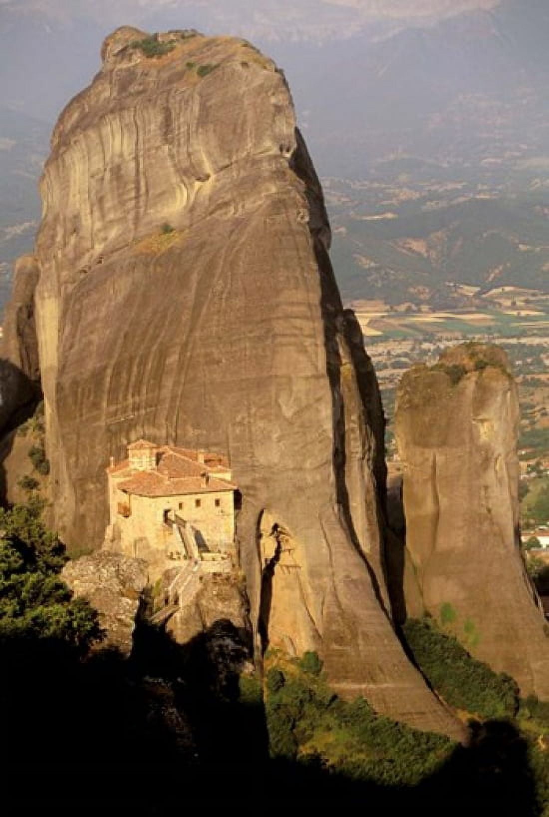 Roussanou Monastery Meteora Thessaly Greece Canvas Art - Walter Bibikow DanitaDelimont (23 x 35)
