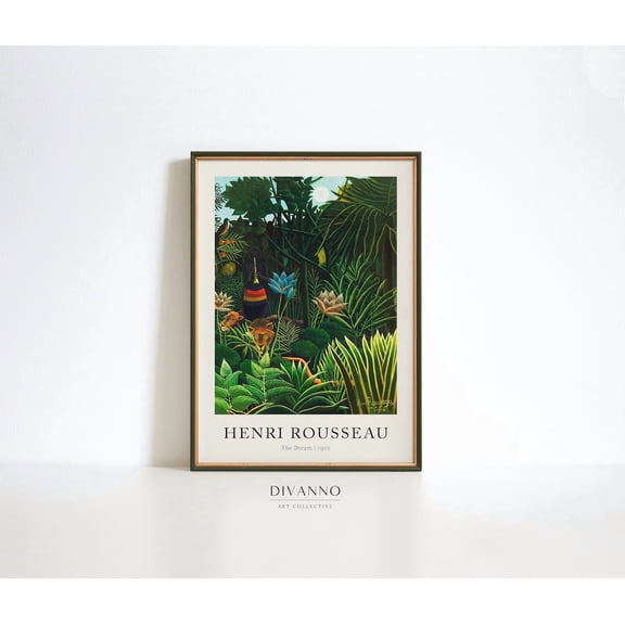 Rousseau Green Dream Jungle Unframed Paper Print