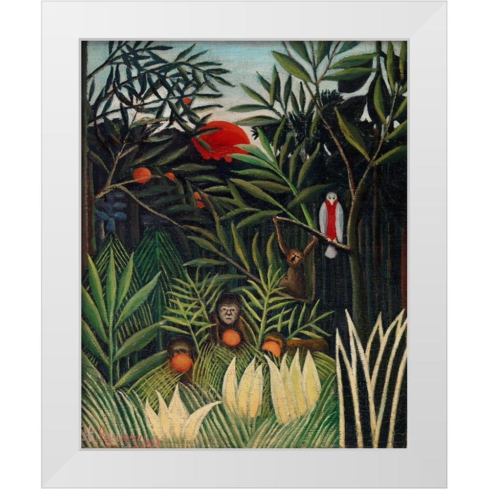 Rousseau, Henri 12x14 White Modern Wood Framed Museum Art Print Titled ...