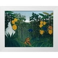 thumbnail image 1 of Rousseau, Henri 18x15 White Modern Wood Framed Museum Art Print Titled - The Repast of the Lion 1907, 1 of 4