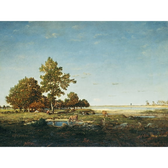 Rousseau Landscape Clump Of Trees Painting Extra Large XL Wall Art Poster Print