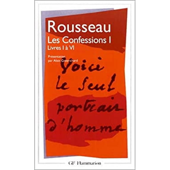 Pre-Owned Rousseau les Confessions 1 Lives l a Vi 9782080710192
