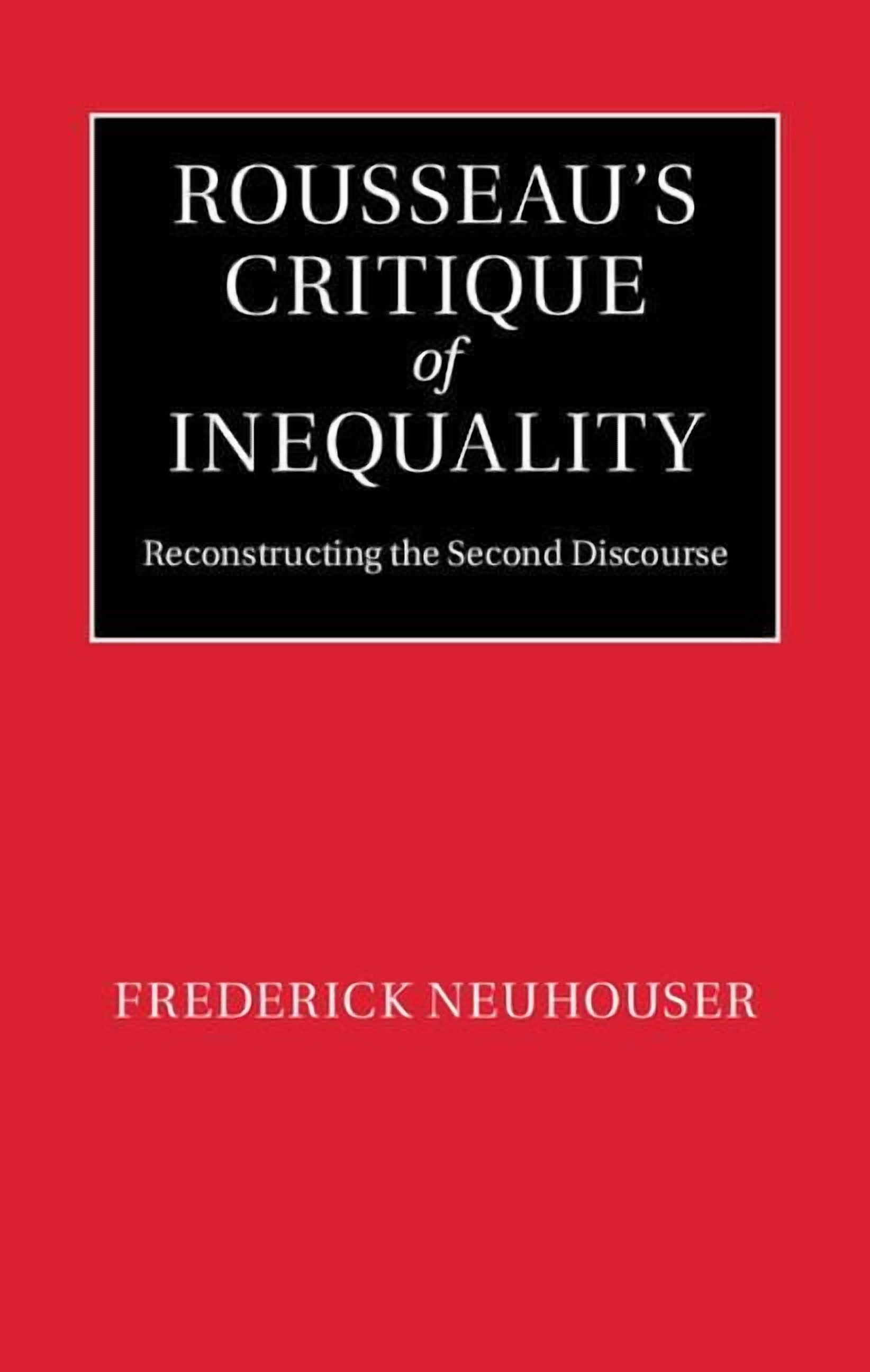 Rousseau's Critique of Inequality, (Hardcover)