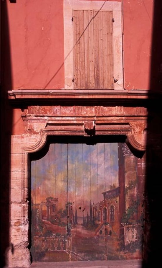 Roussillon Door Luberon Canvas Art - Nik Wheeler DanitaDelimont (16 x 27)