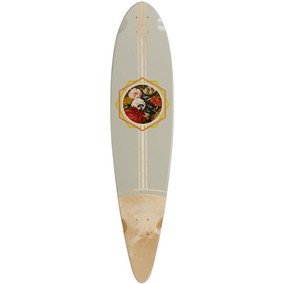 Rout Floral Pintail Longboard Deck