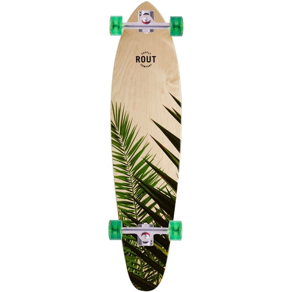 Rout Palms Kicktail Longboard Complete