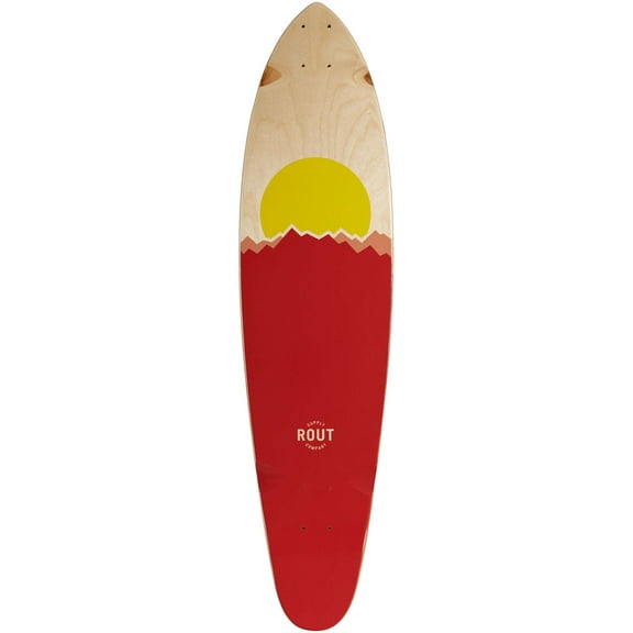Rout Peaks Kicktail Longboard Deck