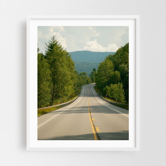 Route 30, Indian Lake 03 - Indian Lake New York Photography White Framed Wall Art Print 30 x 40 inches